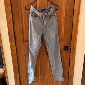 Lioness Light Blue High Rise Jeans